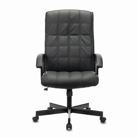 Кресло офисное BRABIX «Quadro EX-524», компактная упаковка, экокожа, черное, 532104