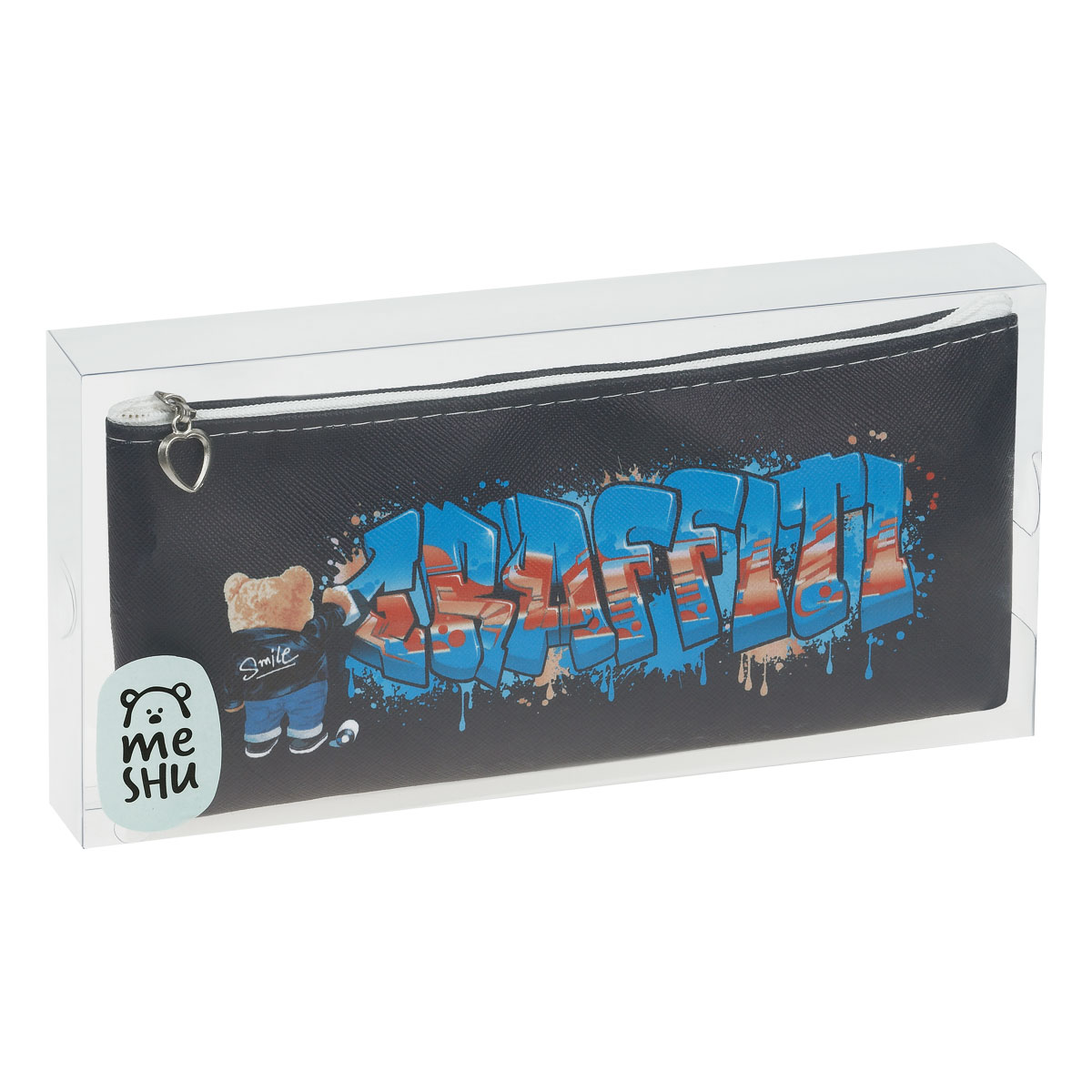 Пенал мягкий 200×85×30 MESHU «Graffiti», искусственная кожа