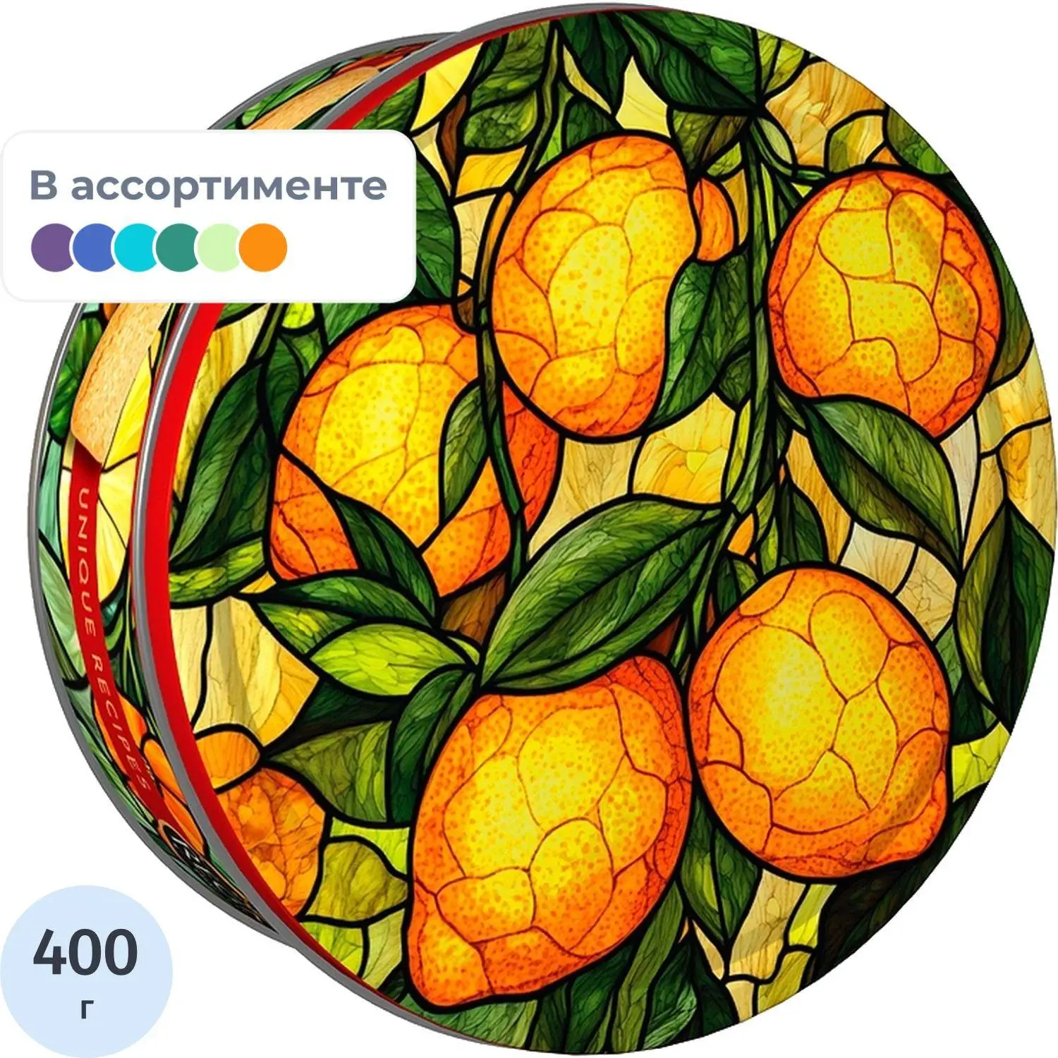 превью Печенье сдобное Regnum Витраж с сахарной обсыпкой 400 г