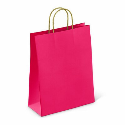Крафт-пакет бумажный «Ruby red» 26×15х35 см, с кручеными ручками, плотность 80 г/м2, моноцвет