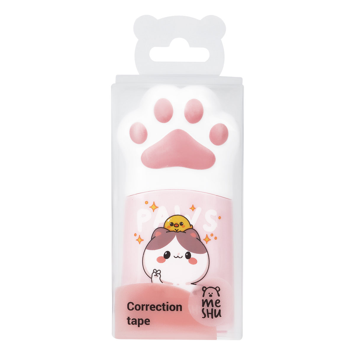Корректирующая лента MESHU «Paw», 5мм*12м, пвх-бокс, европодвес
