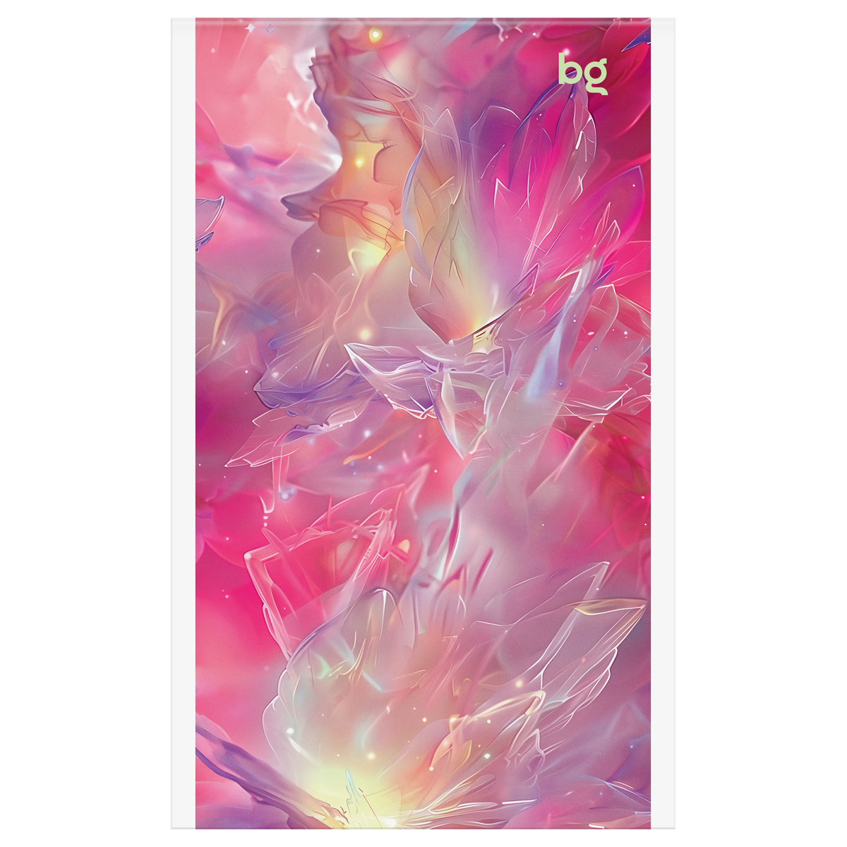 Блокнот А6 32л., на скрепке BG «Flowers and shine», блестки