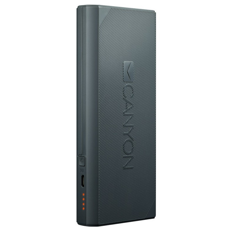превью Внешний аккумулятор Canyon Li-Ion 10000 mAh серый (CNE-CPBF100DG)