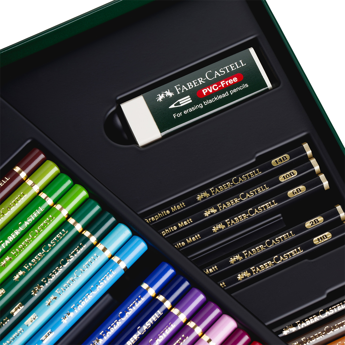 Набор художественных изделий Faber-Castell «Polychromos & Pitt Graphite Matt », 40 предметов, студийная коробка