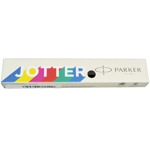 Ручка шариковая PARKER «Jotter Plastic CT», корпус синий, детали из нержавеющей стали, синяя