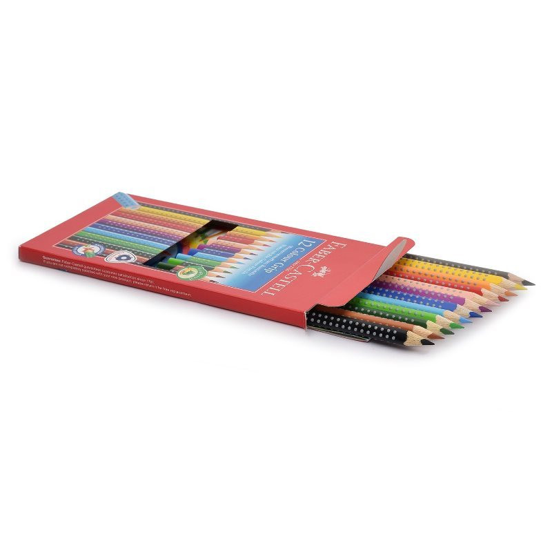Карандаши цветные Faber-Castell grip 12 цветов трехгранные