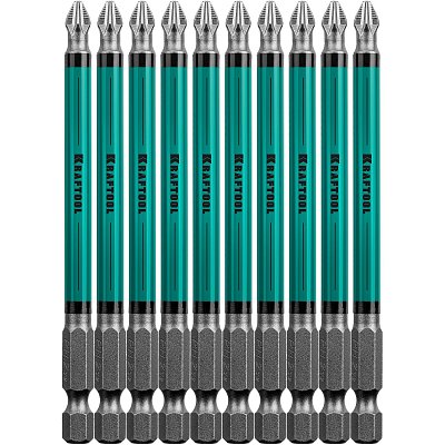 Бита KRAFTOOL Optimum Line PH2, 100 мм, тип E, 10 шт/уп (26122-2-100-10)