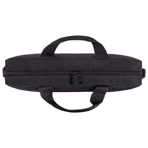 Сумка-портфель BRAUBERG «Practical» с отделением для ноутбука 15.6", черная, 29×40х7 см