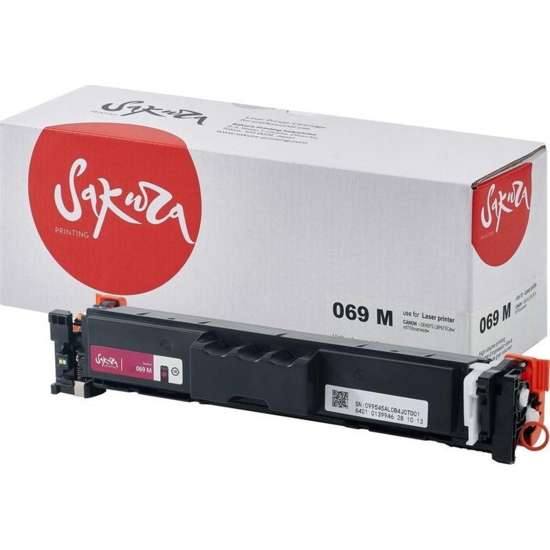 Картридж лазерный Sakura 069M пур. для Canon LBP673Cdw/MF752Cdw/MF754Cdw