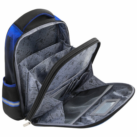 Ранец ЮНЛАНДИЯ LIGHT, 2 отделения, «Speedy car», 38×29х16 см