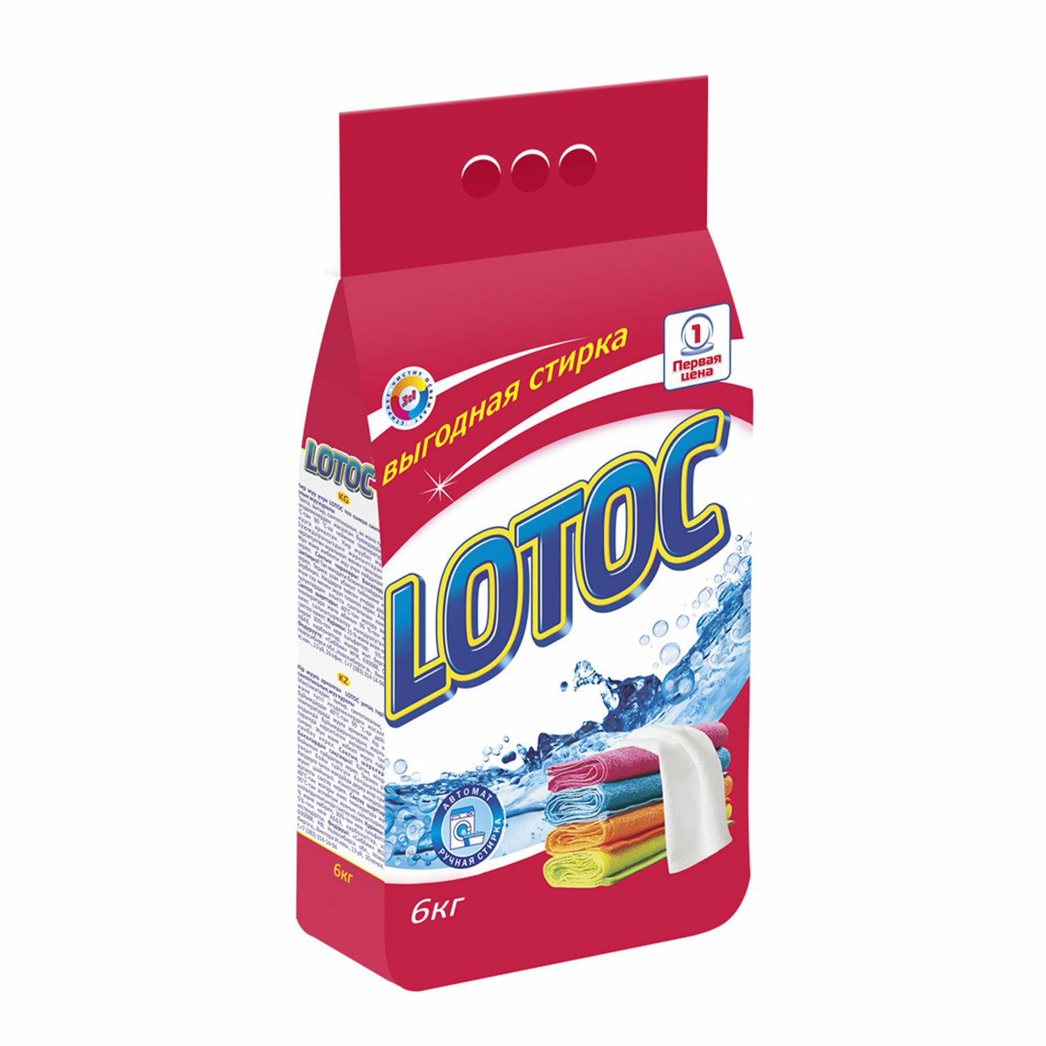 Стиральный порошок для всех типов стирки 6кг LOTOC Color (НЗБХ), ш/к 58613
