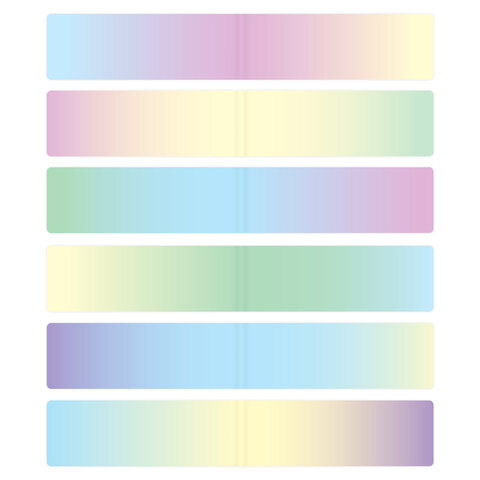 Закладки для книг МАГНИТНЫЕ, «GRADIENT», набор 12 шт., 60×20 мм, BRAUBERG