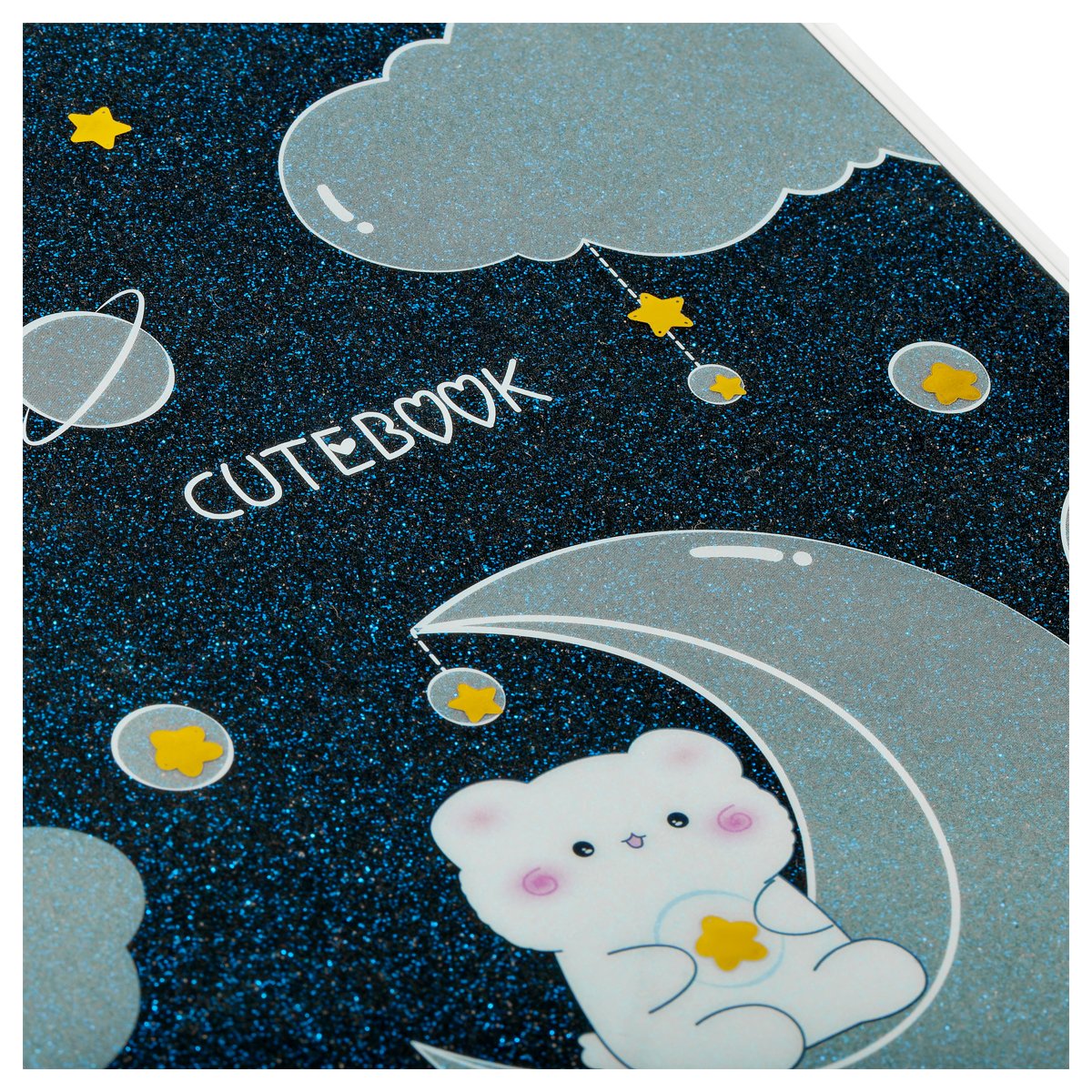 Записная книжка А5 80л., ЛАЙТ, кожзам, MESHU «Cutestar», съемная пластиковая обложка с дизайном, пантон, белила, блок в линию
