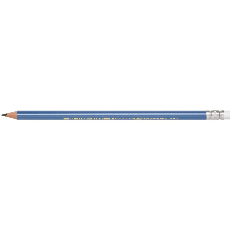 Карандаш чернографитный Bic Evolution Triangle HB трехгранный заточенный с ластиком