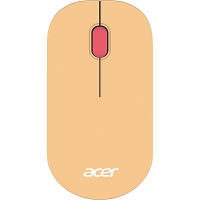 Мышь компьютерная Acer OMR205 оптич./1200dpi/беспроводн/USB/розовый/бежевый