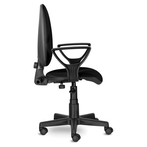 Кресло BRABIX Prestige Ergo MG-311, регулируемая эргономичная спинка, кожзам, черное