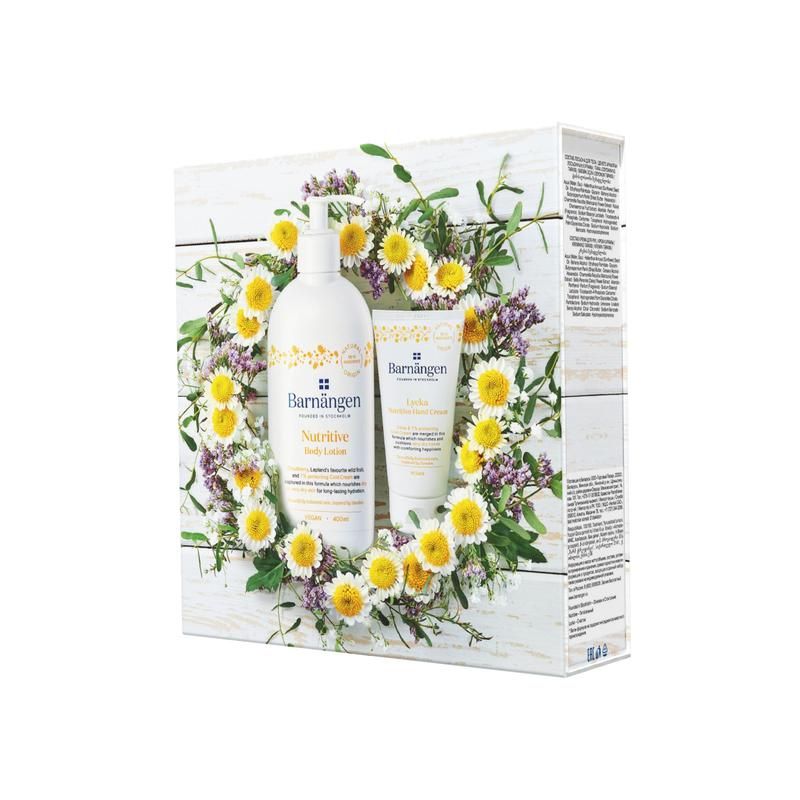 Подарочный набор женский Barnangen (лосьон для тела Nutritive 2в1 и крем для рук Lycka)
