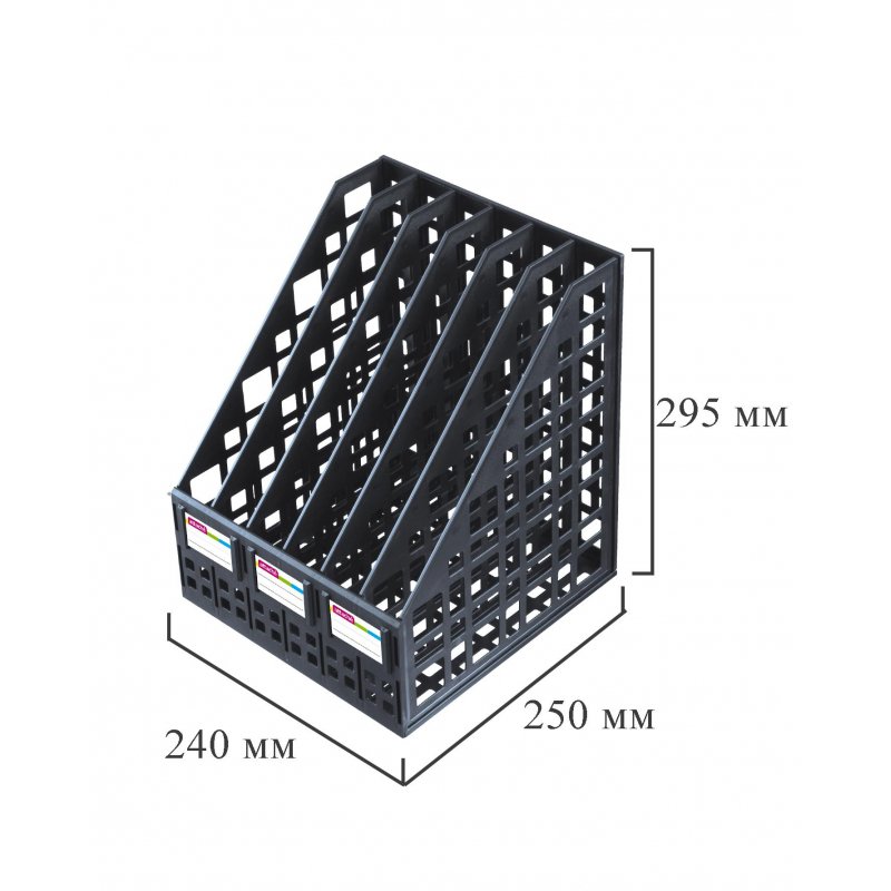  для бумаг Attache вертикальный 6 отделений черный -  в .
