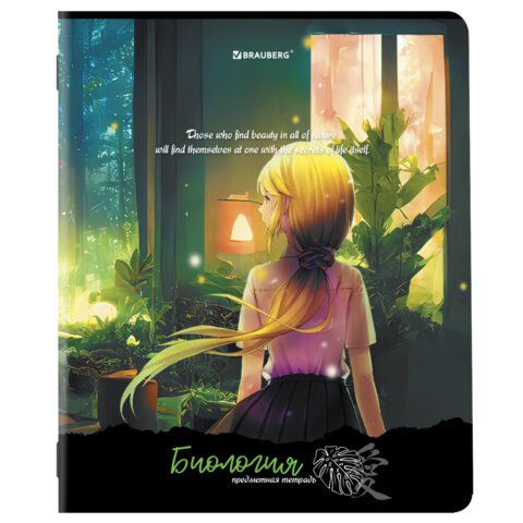 Тетради предметные, КОМПЛЕКТ 12 ПРЕДМЕТОВ, 48 л., матовая ламинация, BRAUBERG, «ANIME GIRLS»