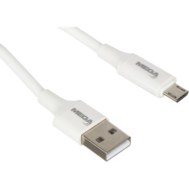 Кабель ProMega U28, 2.4A, 1м, USB - Micro-USB, TPE, силикон, белый
