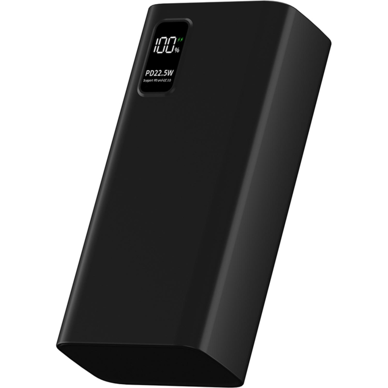 Внешний аккумулятор PERO PB07 30000 mAh, Li-Pol, output USB-C + 4USB-A, черный