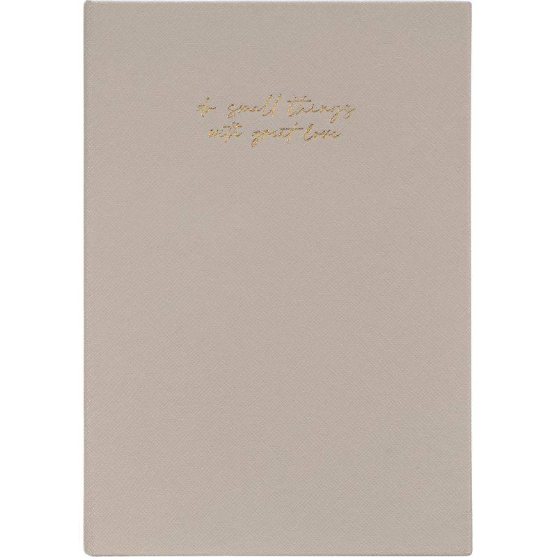 Ежедневник недатированный серый, А5 136 л., Do small things, ATTACHE