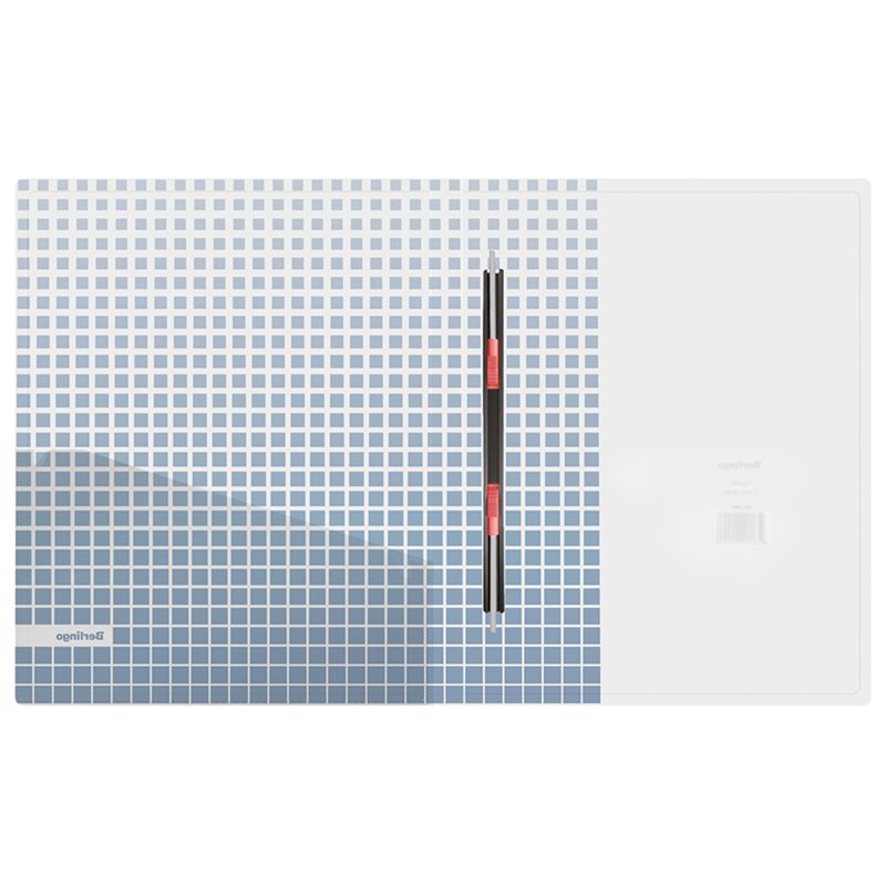 Папка с пружинным скоросшивателем Berlingo «Squares», 17мм, 600мкм, с внутр. карманом, с рисунком