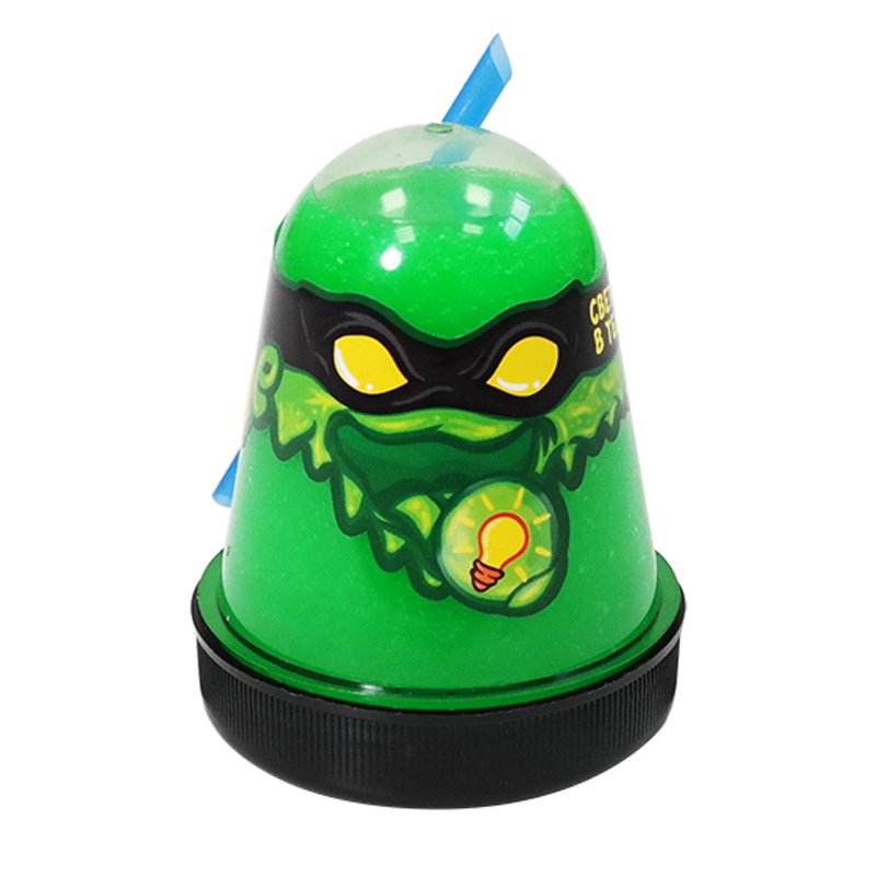 Слайм (лизун) «Slime Ninja», светится в темноте, зеленый, 130 г, ВОЛШЕБНЫЙ МИР
