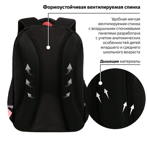 Рюкзак BRAUBERG MOTION, 2 отделения, 3 кармана, «Cat tower», 41×28х17 см