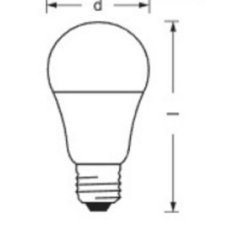 Лампа светодиодная Osram 15 Вт E27 грушевидная 4000 К нейтральный белый свет (5 штук в упаковке)