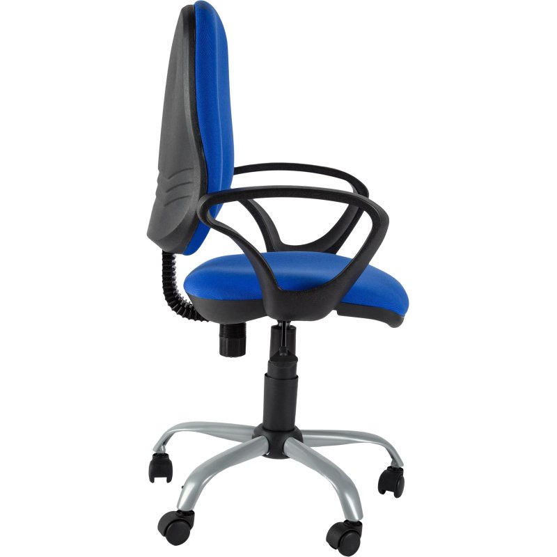 Кресло для оператора Echair-222 синее (ткань/пластик/металл)