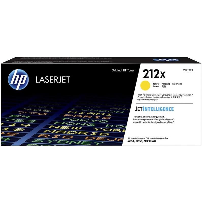 превью Картридж лазерный HP 212X Y W2122X желтый оригинальный повышенной емкости