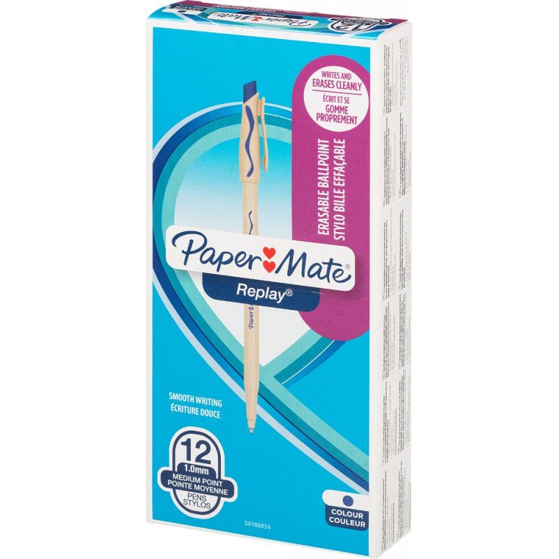 Ручка шариковая PAPER MATE S0190823 стир.Replay синий 0,4мм