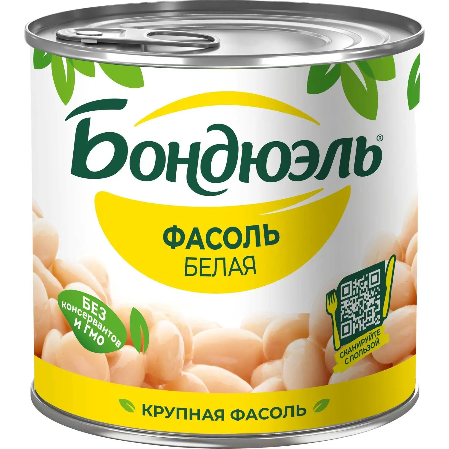 превью Фасоль Бондюэль консервированная белая 400 г