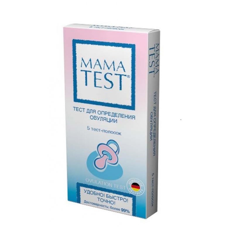 превью Тест для определения овуляции Mama Test (5 штук в упаковке)