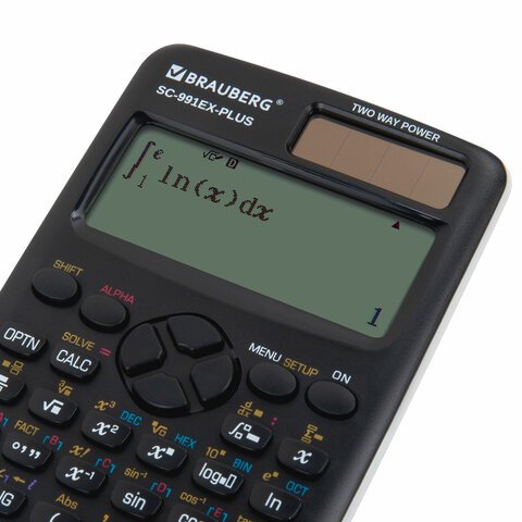 Калькулятор инженерный BRAUBERG SC-991EX-Plus (165×84 мм)552 функции,10+2 разрядовдвойное питание271726