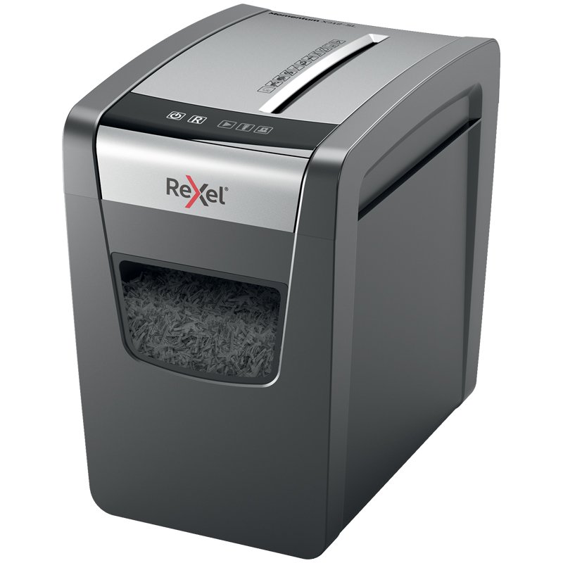 Уничтожитель (шредер) Rexel Momentum X312-SL, 1-3 человека, 3 уровень секретности, фрагменты 5×42 мм, 12 листов, 23 л