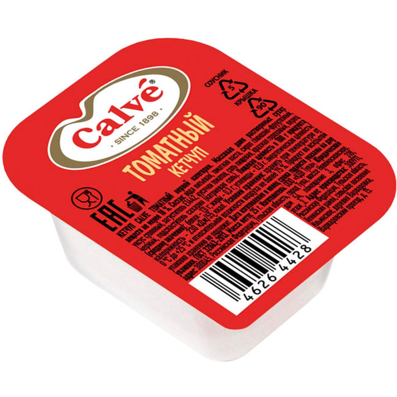 превью Кетчуп Calve Томатный дип-пот 25г 30шт/уп, РВТ323