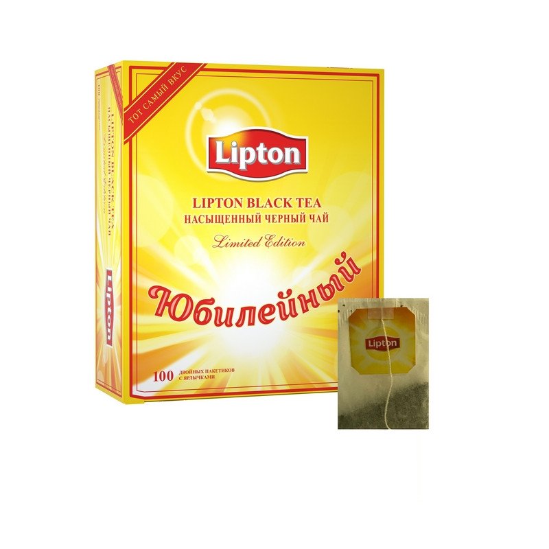 Чай Lipton Юбилейный 25 лет черный 100 пакетиков арт. 163675 - купить в ...