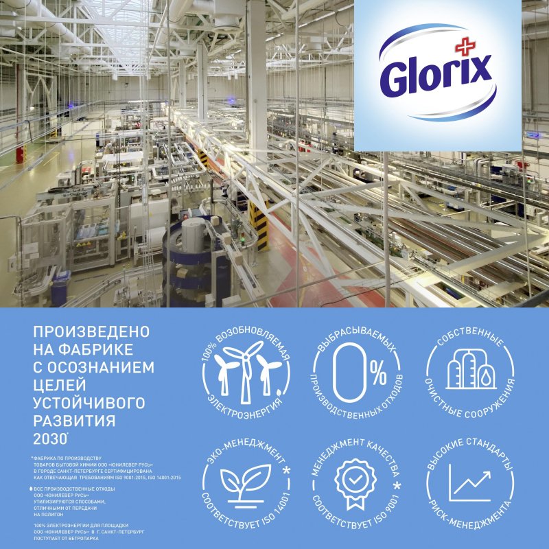 Средство для мытья пола Glorix Нежная забота 1 л