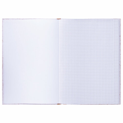 Книга учета 96 л., клетка, твердая, крафт, блок офсет, А4 (210×265 мм), STAFF, 130215