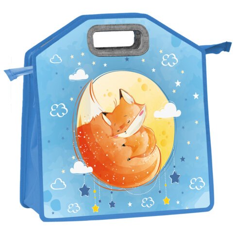 превью Папка-сумка ЮНЛАНДИЯ, 1 отделение, фетровые ручки, 34×30х11 см, «Moon fox»