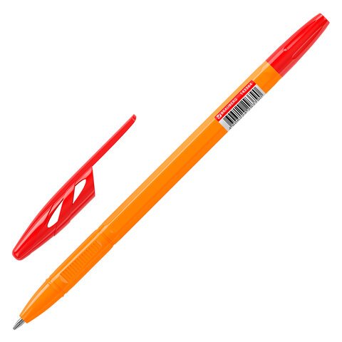 Ручка шариковая BRAUBERG «ULTRA ORANGE», КРАСНАЯ, узел 0.7 мм, чернила ГЕРМАНИЯ, наконечник ШВЕЙЦАРИЯ