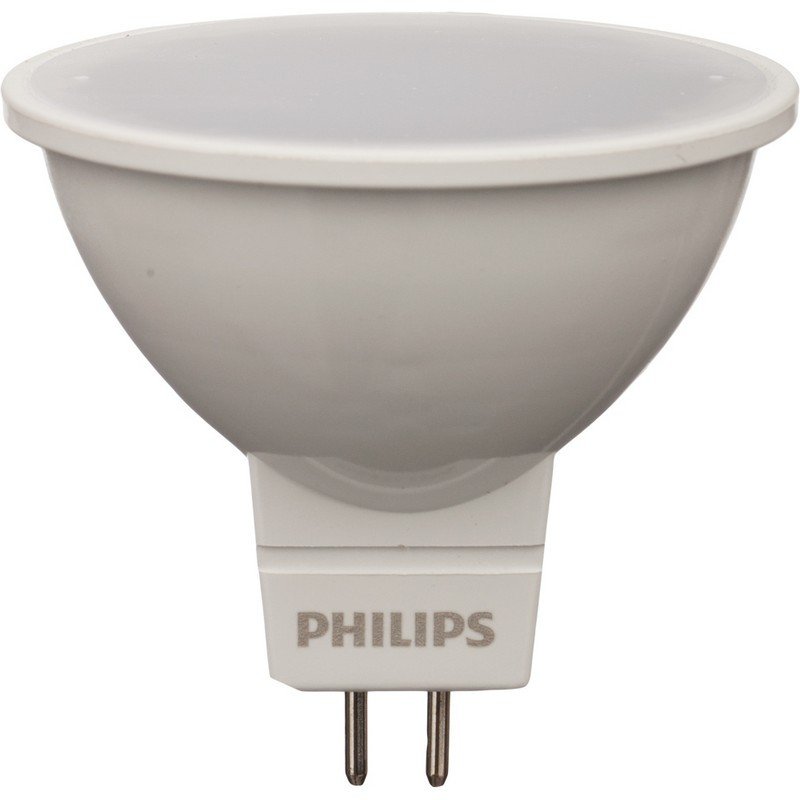 Лампа светодиодная Philips 5Вт GU5.3 2700k теплый белый спот