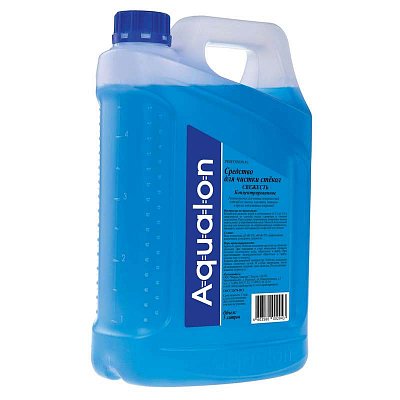 Профессиональная жидкость для чистки стекол AQUALON, 5 л,