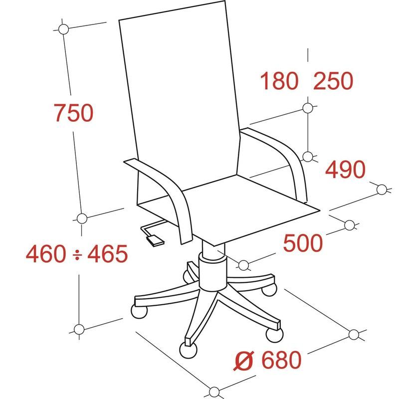 Кресло для руководителя Easy Chair 599 MPU черное (экокожа, металл)