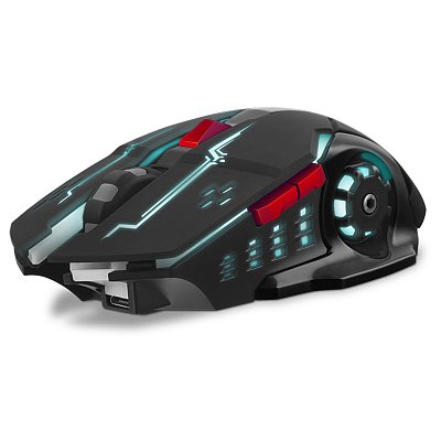 Мышь беспроводная Sven RX-G930W, бесшумная работа кнопок, подсветка, черный, 5btn+Roll