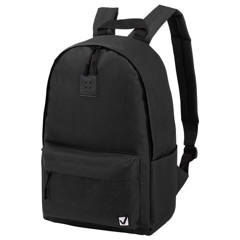 превью Рюкзак BRAUBERG POSITIVE универсальный, потайной карман, «Black», 42×28х14 см