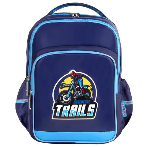 Рюкзак ЮНЛАНДИЯ MILD, 2 отделения, эрго-спинка, «Adventure trails», 36×28х18 см