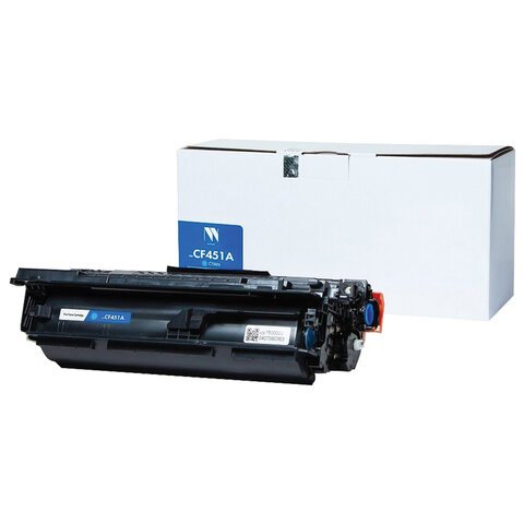 превью Картридж лазерный NV PRINT (NV-CF451A) для HP LJ M652/M653/M681/M682, голубой, ресурс 10500 страниц